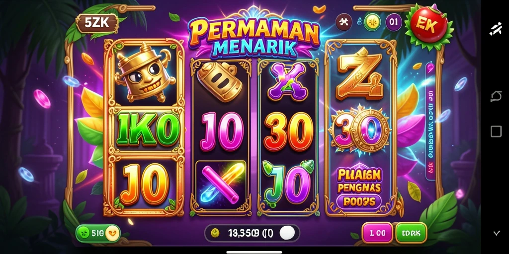 Screenshot menampilkan gameplay Slot yang seru dan mengasyikkan di 5ZK.