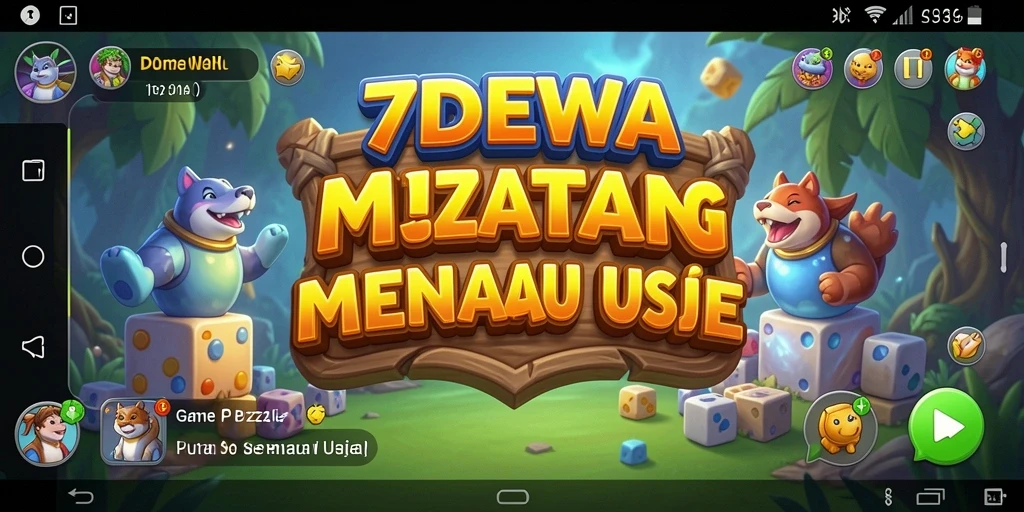 Tampilan menarik dari gameplay Puzzle 7DEWA yang menantang.
