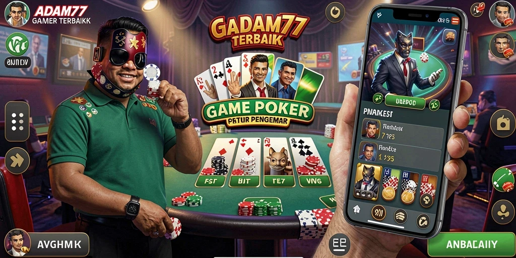 Tampilan gameplay seru dan mendebarkan di ADAM77.