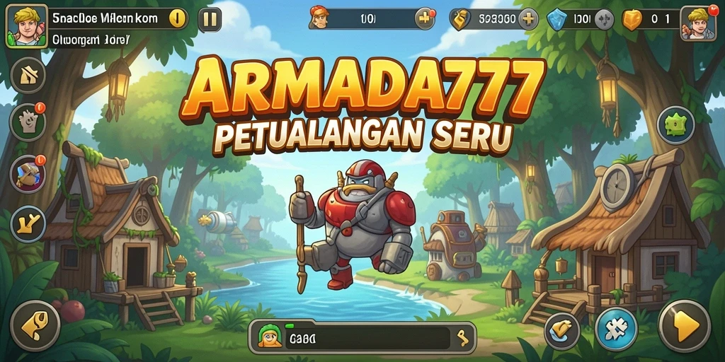 Tampilan gameplay menarik dalam ARMADA777, menampilkan armada laut yang megah.