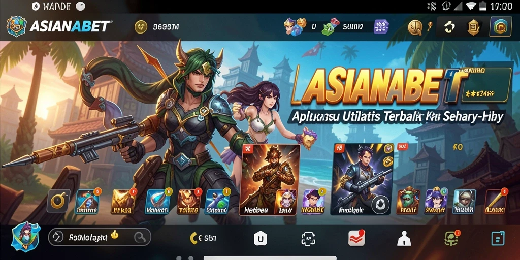 Tampilan antarmuka utama ASIANABET yang sederhana dan fungsional.