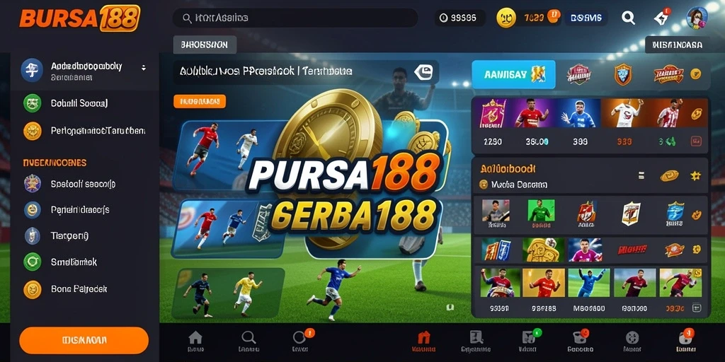 Tampilan utama BURSA188 dengan fitur taruhan olahraga yang menarik.