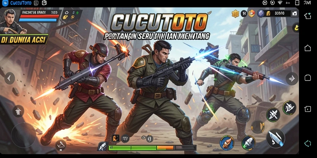 Tampilan gameplay CUCUTOTO yang seru dan penuh aksi.