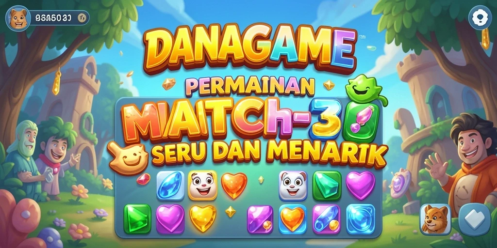 Gameplay penuh warna dan menyenangkan di DANAGAME Match-3.