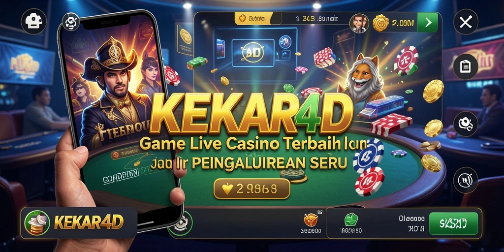 Screenshot gameplay Live Casino KEKAR4D yang menampilkan dealer dan pemain.