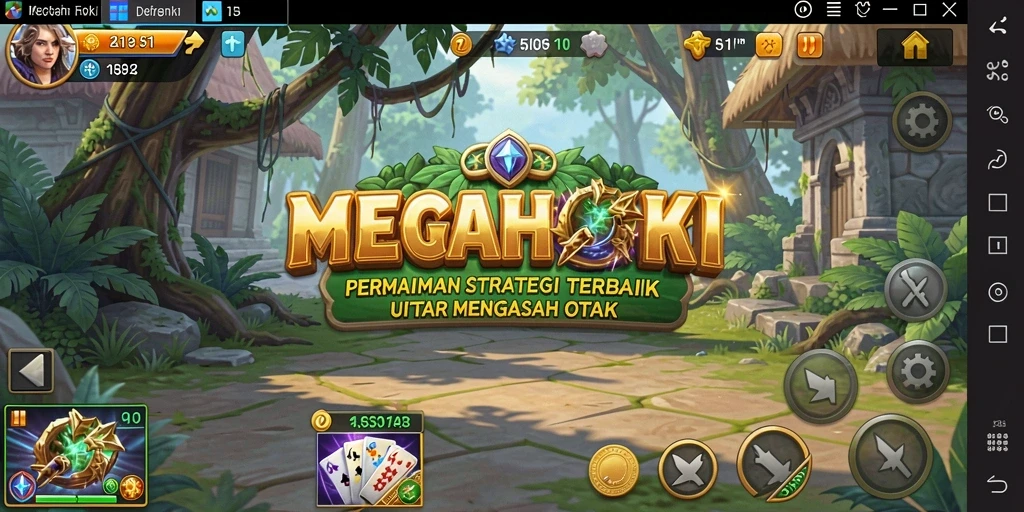 Gambaran gameplay MEGAHOKI yang mendebarkan dan penuh strategi.