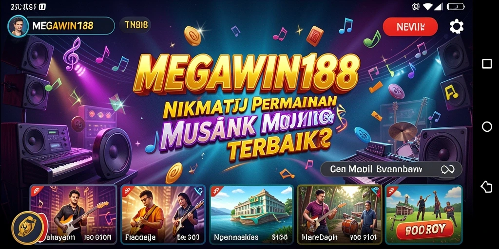 Tampilan gameplay MEGAWIN188 yang interaktif dan penuh warna.