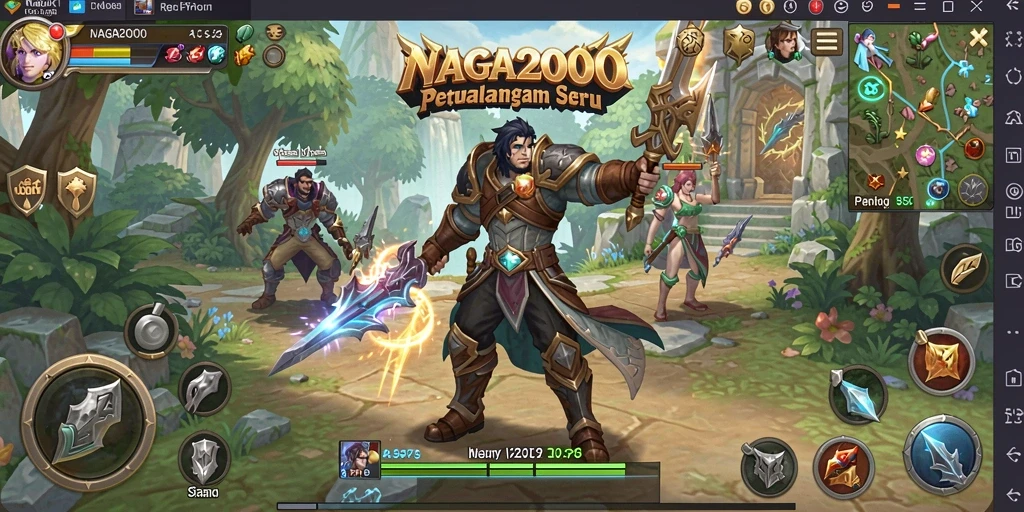 Menampilkan gameplay NAGA2000 yang seru dan imersif.