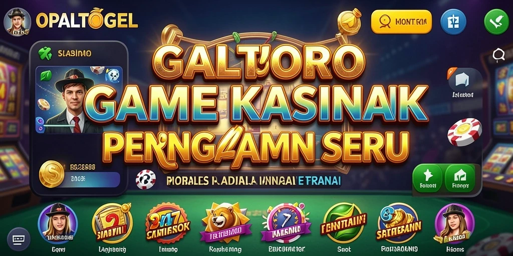 Tampilan permainan Kasino yang mendebarkan di OPALTOGEL.