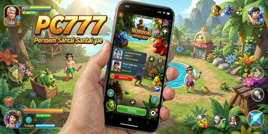 Screenshot gameplay PC777 yang penuh warna dan menarik.