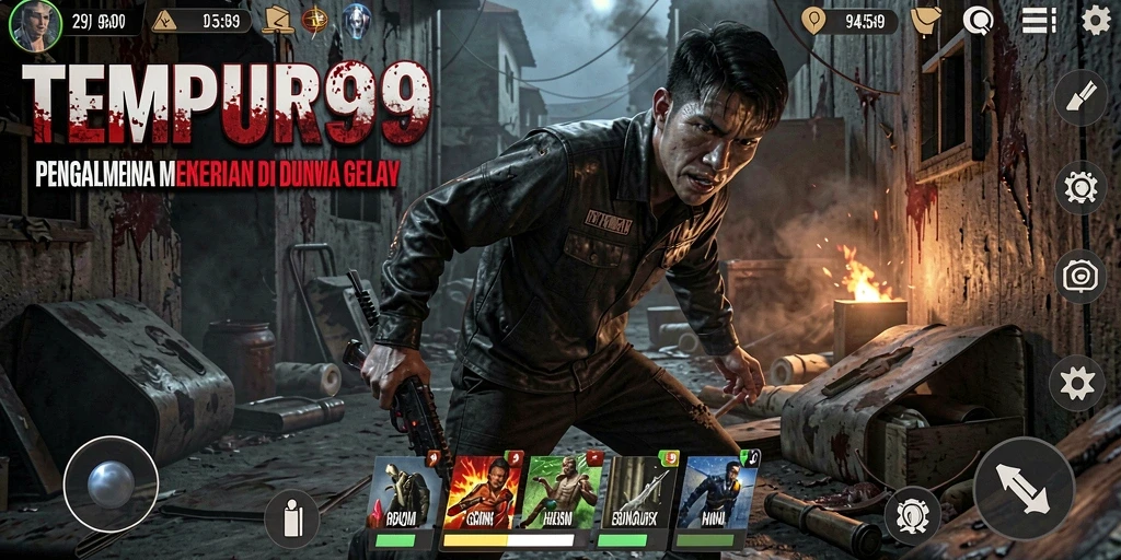 Screenshot gameplay yang menakutkan dari TEMPUR99.