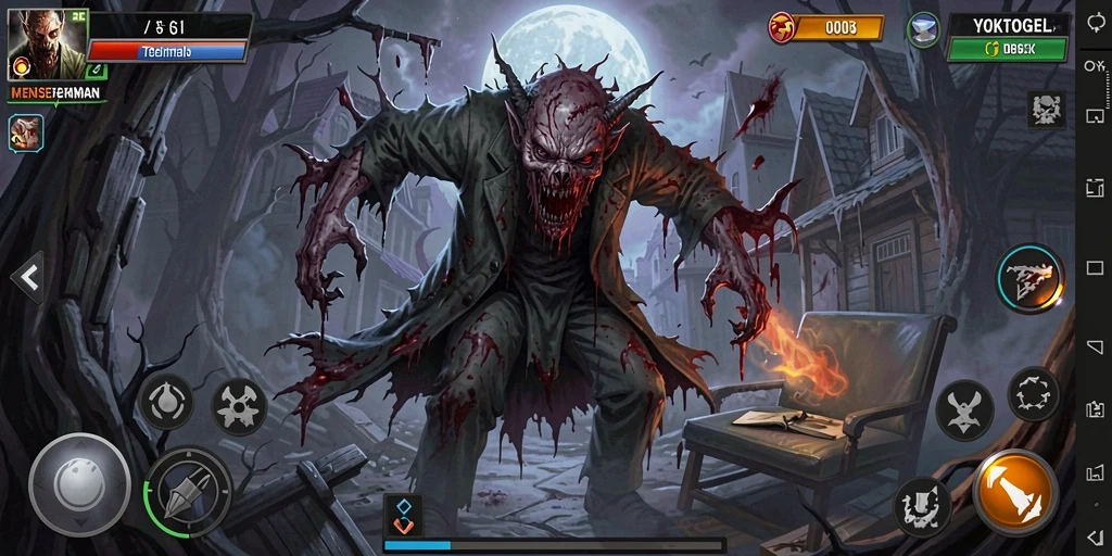 Tampilan gameplay YOKTOGEL yang menegangkan dan menyeramkan.